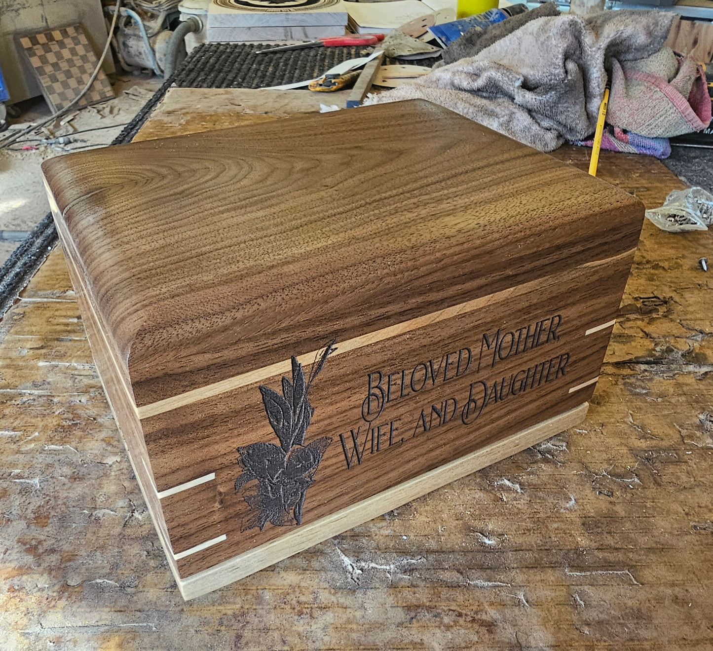 True North Woodbox Urn For Ashes