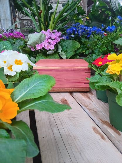 Sunset Red Cedar Woodbox Urn For Ashes