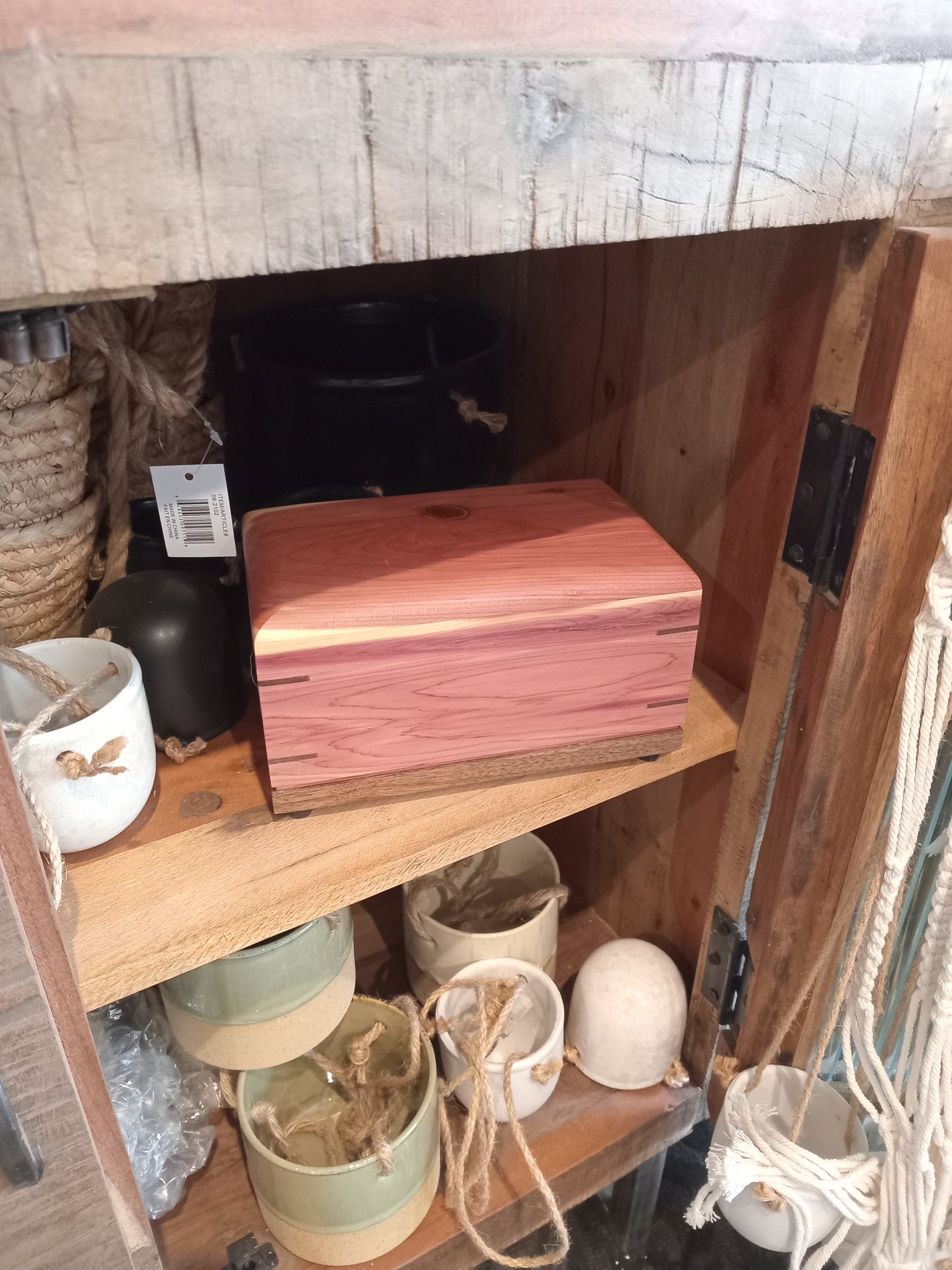 Sunset Red Cedar Woodbox Urn For Ashes